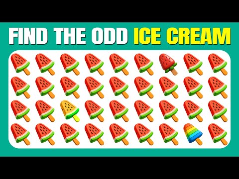 Find the ODD One Out - Ice Cream 🍦😋🍧 | Easy, Medium, Hard Levels Quiz