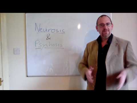 What is the difference between neurosis and psychosis?
