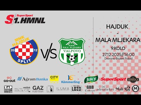 Uživo: MNK Hajduk - MNK Mala Mljekara