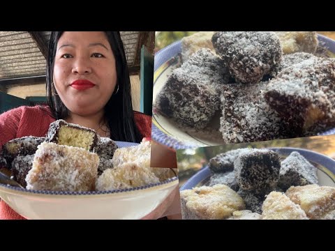 Icing gri tarigipa rokkomsa cake😋#Lamington cake recipe # Australian cake 🍰 # Saya’s kitchen