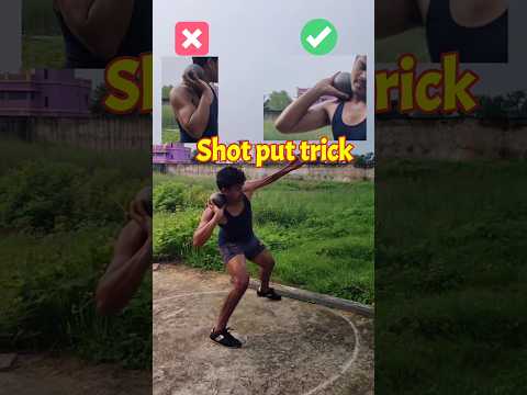 Shot put throw trick  #shotput #paraathlete #shorts
