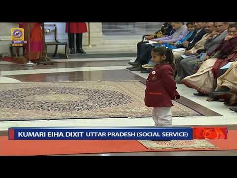 St Francis World School Eiha Dixit at Pradhan Mantri Rashtriya Bal Puraskar 2019