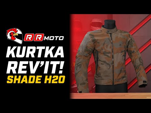 REVIT SHADE H2O _ kurtka motocyklowa w stylu casual ze zintegrowaną membraną i wypinaną ociepliną