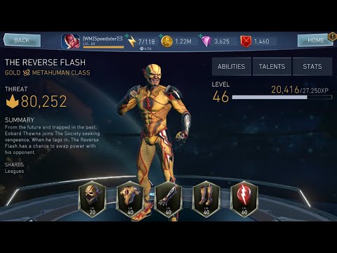Injustice 2 Mobile, Reverse Flash Full Gear in Arena