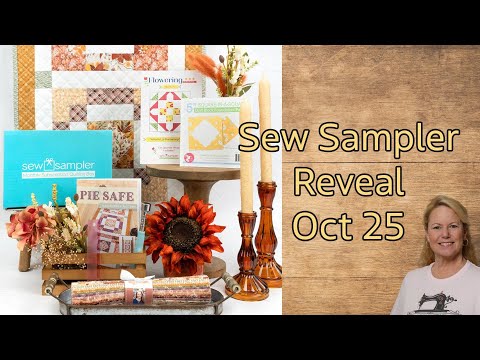 #FQS Oct Sew Sampler Reveal, Weekend Stitching Update, the Stitchuation Room, 11-3-25
