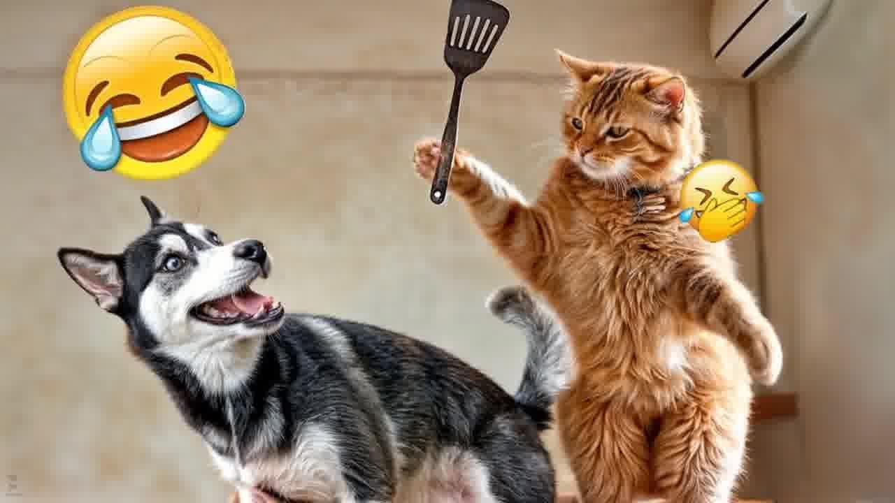 YOU LAUGH YOU LOSE🤣Best Funny Animals Video 2024😹🐕