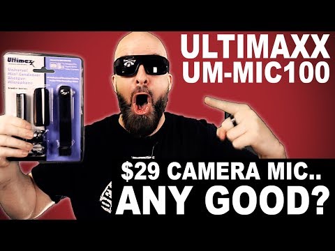 Ultimaxx UM-MIC100 Review $29 Camera Mic: Good?