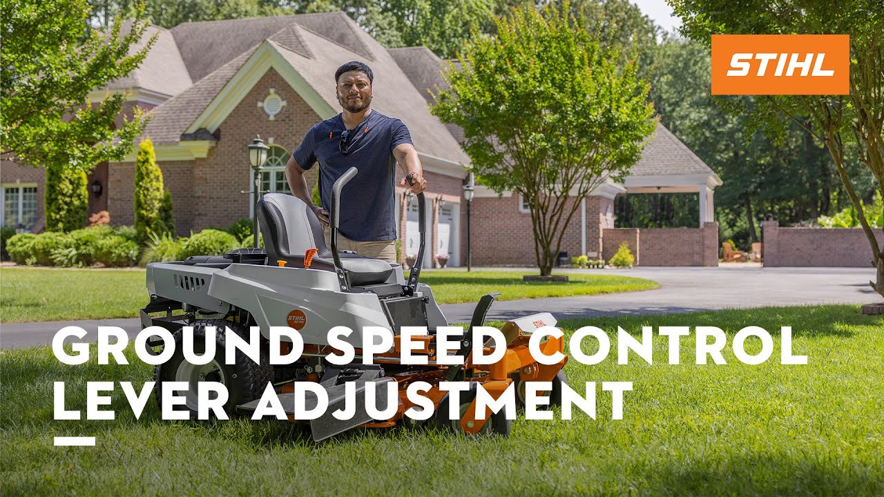 Ground Speed Control Lever Adjustment: STIHL RZ 100, 200 Series | STIHL Tutorial