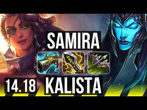 SAMIRA & Maokai vs KALISTA & Janna (ADC) | 16/2/7, 1300+ games, Godlike | NA Challenger | 14.18