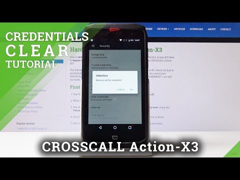 How to Clear Credentials on CROSSCALL Action-X3 - Delete All Certificates