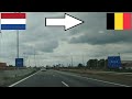 Netherlands Belgium Crossing The Border By Car