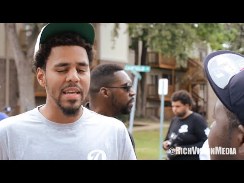 J. Cole at Mike Brown's murder site