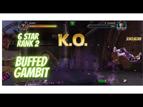 6 STAR RANK 2 BUFFED GAMBIT ACT 6.4 GAMELPLAY AND ROL WINTER SOLDIER. MCOC
