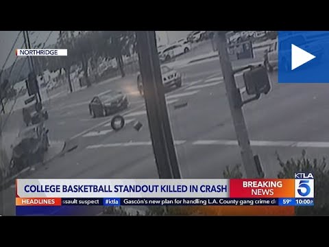 Surveillance shows crash that killed basketball star Terrence Clarke