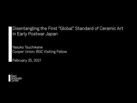 Palestra — Desvendando o primeiro padrão “global” de arte cerâmica no início do pós-guerra no Japão
