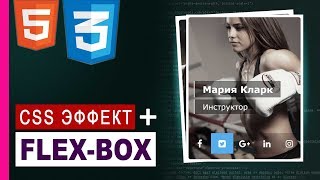 CSS3 flexbox практика | Эффект при наведении в CSS