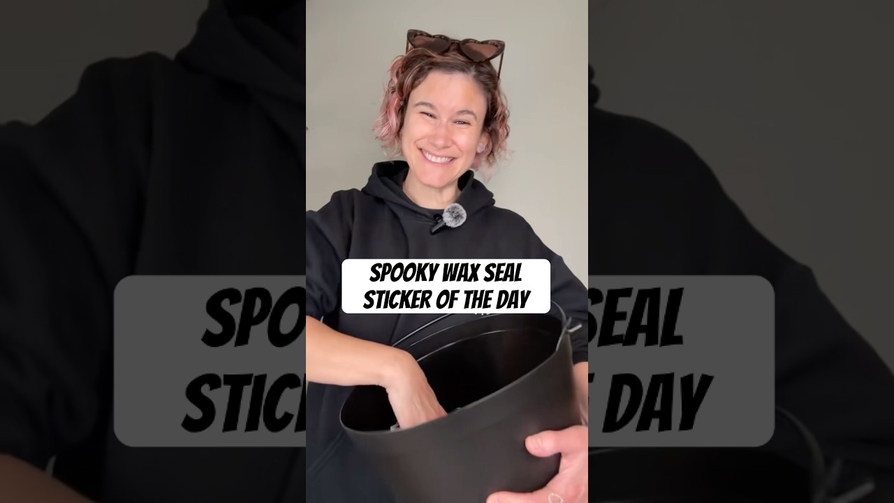 Wax seal sticker of the day 10/24 #sticker #smallbusiness #treasuredletter #loveyall #spooky