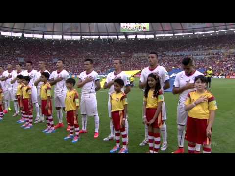 Spain vs Chile World Cup 2014 National Anthems