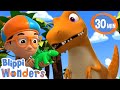 Blippi Wonders Blippi Meets A Dinosaur More Blippi Animated Series Kids Cartoon