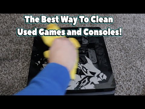 The Best Way To Clean Used Games and Consoles