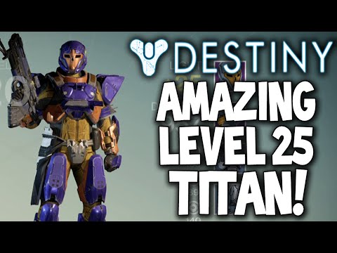 Destiny: Amazing Level 25 Titan Exo - LOOKS LIKE IRONMAN! (Legendary Armor- Super Rare)