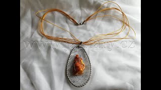 Náhrdelník z ukrajinského jantaru PU-46