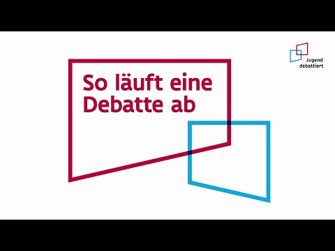 Erklärvideo für den Unterricht: So läuft eine Debatte ab
