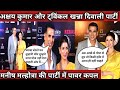 Akshay Kumar And Twinkle Khanna In Manish Malhotra Diwali Party Twinkle Khanna And Dimple Kapadia