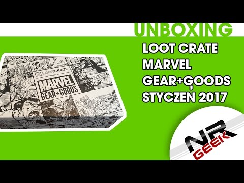 Loot Crate -  Luty 2017 - Marvel Gear + Goods - Unboxing
