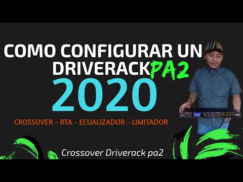 dbx driverack pa2 programacion basica 2020 (como configurar un driverack pa2)