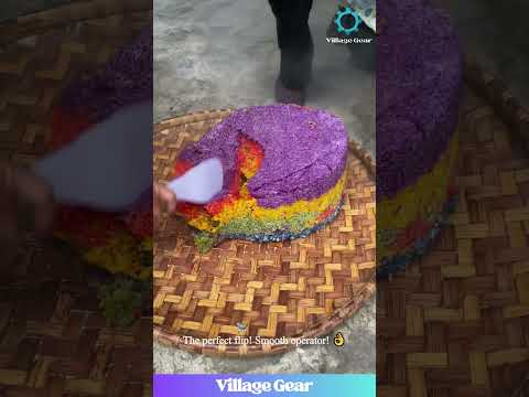 Satisfying Rainbow Rice Reveal & Mix! Food Art ASMR That Looks Delicious! #satisfying #food #asmr