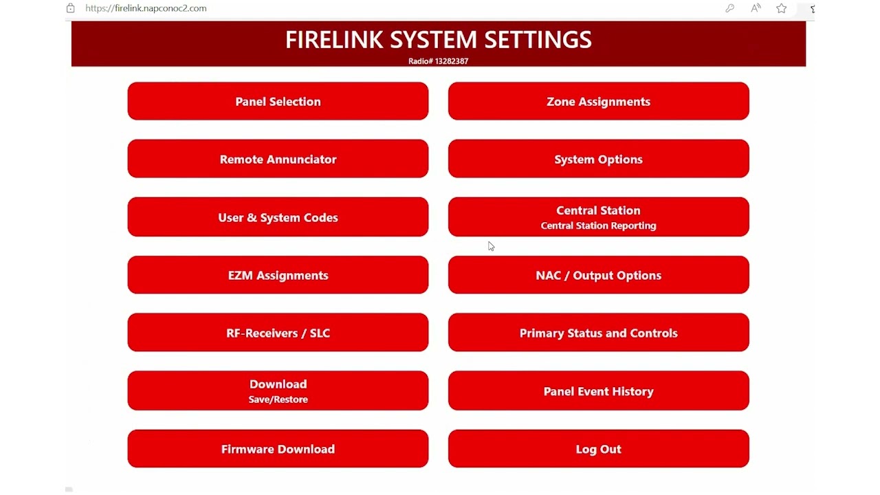 Adding a NAC Extender to a FireLink Control Panel