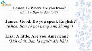 Lifemaster | Bài 1: Bạn tới từ đâu? | Lesson 1: Where are you from?