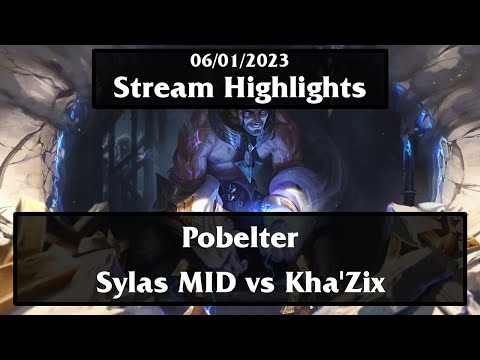Sylas MID vs Kha'Zix ft.Pobelter | Stream Highlights [06/01/2023]