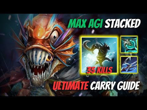 SLARK 🔥🔥🔥 UNSTOPPABLE 35 KILLS NEW Items HARPOON + DISPERSER  Aggressive Gameplay 7.33b Dota 2