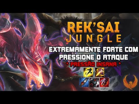 EXTREMAMENTE FORTE COM PRESSIONE O ATAQUE! *PRESSÃO INSANA* - REK'SAI JUNGLE GAMEPLAY [PT-BR]