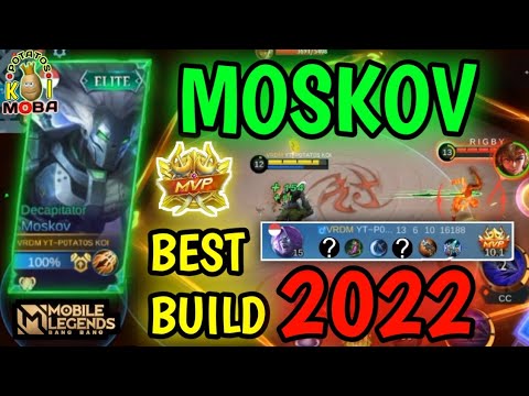 MOSKOV BEST BUILD 2022 GOLD LANE INSPIRE | POTATOS KOI MOBA | MOBILE LEGENDS