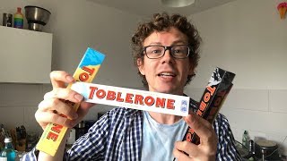 Toblerone: 4 Sorten im Vergleichs-Test! Crunchy Almonds, Weiße Schokolade und Co.
