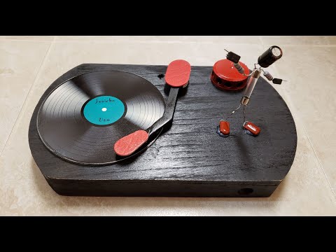Make a Fake Record Player Turntable.