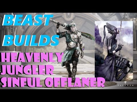 Paragon v42 Beast Builds - Kwang the Heavenly Jungler + Sinful Offlaner (Jungle and Offlane Decks)