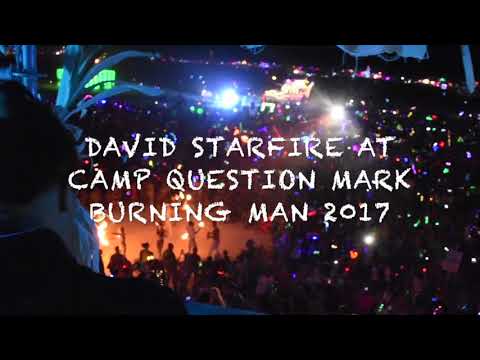 David Starfire at Burning Man - Camp Questionmark 2017