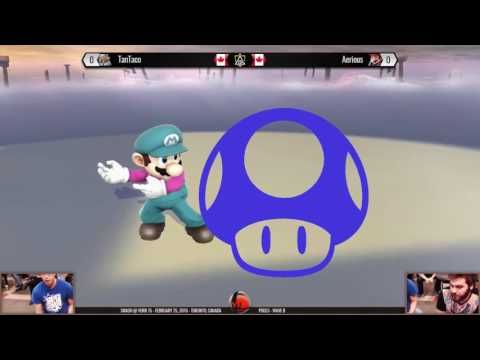 Smash at York 15 - TanTaco (Sheik) vs Aerious (Mario) - Smash 4 Wave B Pools