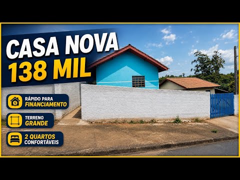 Casa Pronta 138 mil 2 Quartos em Figueira-Pr! Apta para financiamento