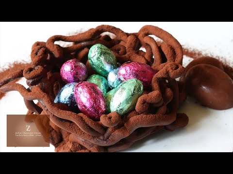 How to Make a CHOCOLATE NEST or EASTER BASKET! | DallasChocolateClasses.com