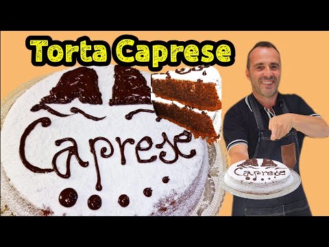 TORTA CAPRESE NAPOLETANA ORIGINALE. NUOVA RICETTA PER FARLA IN CASA PERFETTA.CORSO DI PASTICCERIA