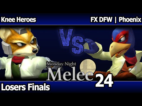 MNM 24 Melee - Knee Heroes (Fox, Sheik) vs FX DFW | Phoenix (Falco) - Losers Finals