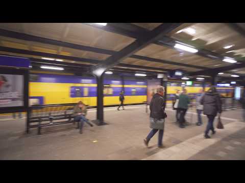 Netherlands, train night ride from Castricum to Alkmaar
