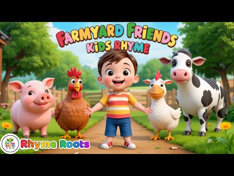 Farmyard Friends + More Kids Rhymes | Rhyme Roots Kids Songs & Nursery Rhymes