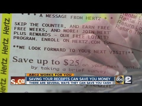 Saving receipts can save you big bucks