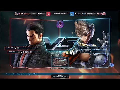 Flynn's Arcade 045 Winners Semis - Cube (Kazuya) Vs. Noneity (Lars,Zafina) Tekken 7